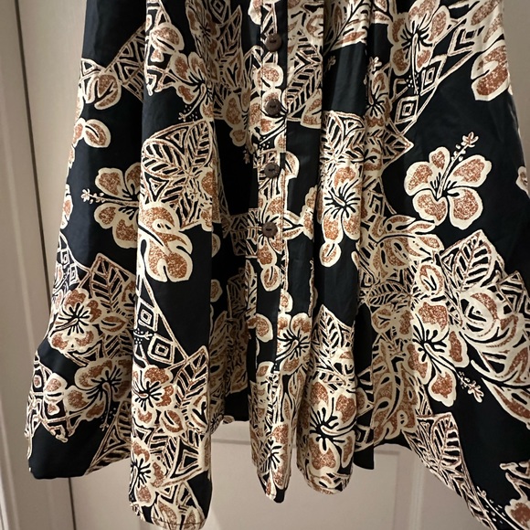 Tiki Hawaiian print 50s dress - Picture 7 of 7